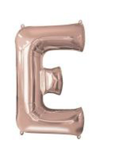 Picture of ROSE GOLD LETTER E FOIL BALLOON